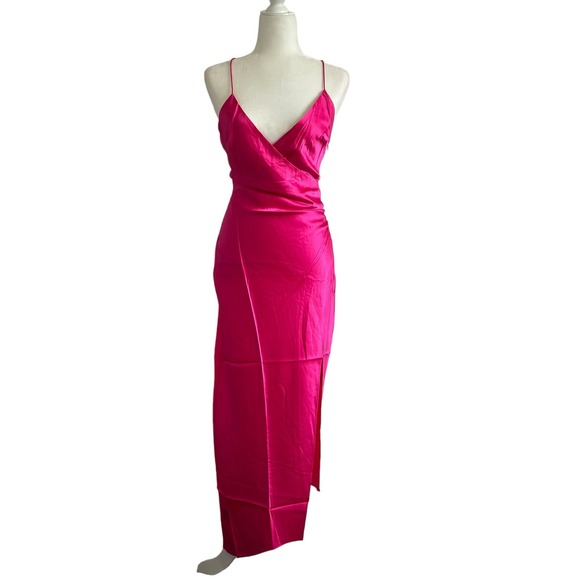SER.O.YA Retrofete Emma Silk Dress Pink NWT - Picture 6 of 10